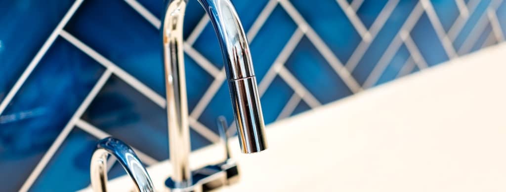 modern chrome kitchen faucet